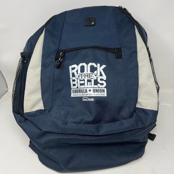 2007 Rock the Bells Concert Merch Backpack Navy Mesh - Picture 8 of 8
